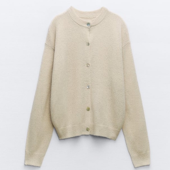 DROP SLEEVE KNIT CARDIGAN - Picture 1 of 2